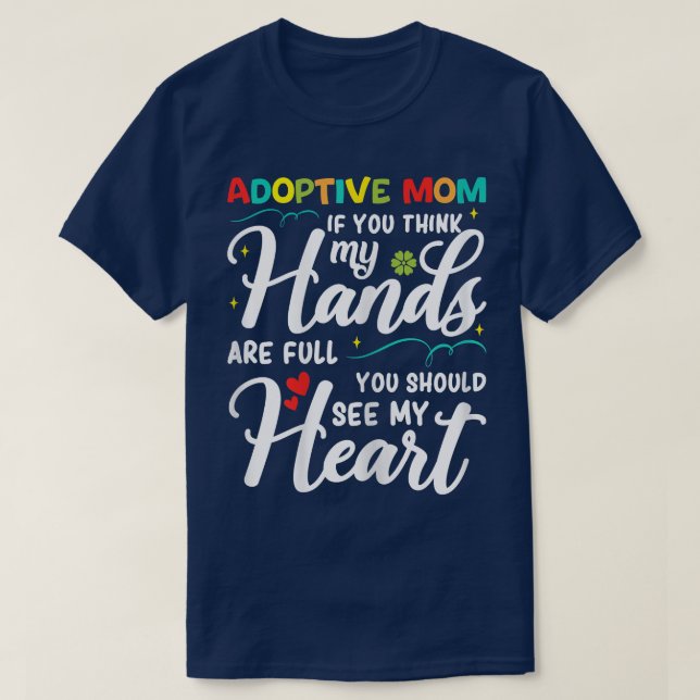 Kvinnor som adopterar mammaGrattis på adoptionsdag T Shirt (Design framsida)