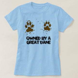 Kvinnor som ägas av en great dane tee shirt