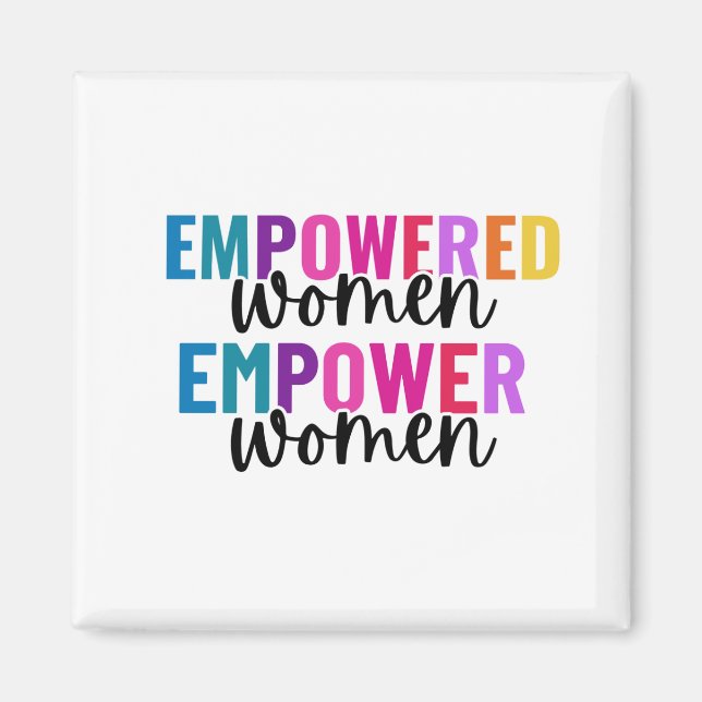 KVINNOR SOM ÄR EMMAKTA FÖR KVINNOR MAGNET (Framsidan)