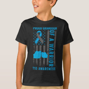 Kvinnor som är proud Grandson of A T1d Warrior Typ T Shirt