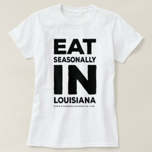 Kvinnor som är säsongsbetonade i Louisiana T-shirt