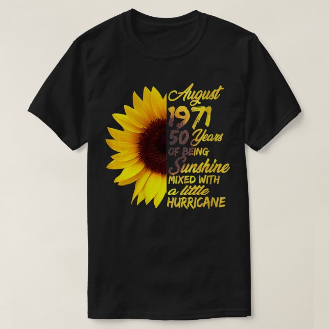 Kvinnor som är sunnimuslimmer 50:e födelsedagspres t shirt (Design framsida)