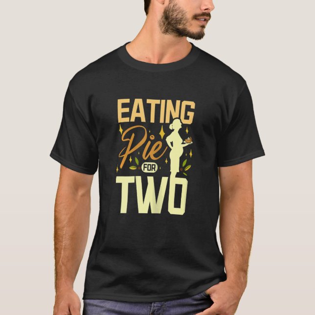 Kvinnor som äter paj i två t shirt (Framsida)