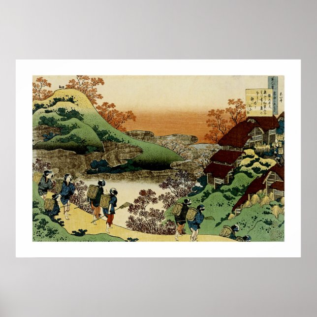 Kvinnor som återvänder hem vid solnedgången poster (Framsidan)