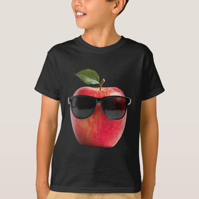 Kvinnor som bär sungles Funny Fruit Costume Graphi T Shirt (Framsida)