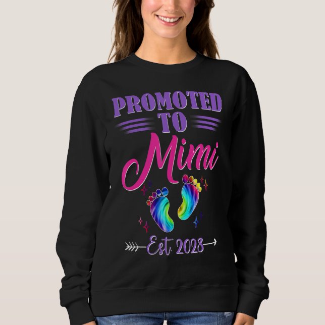 Kvinnor som befordrades till Mimi 2023 Tie Dye New T Shirt (Framsida)