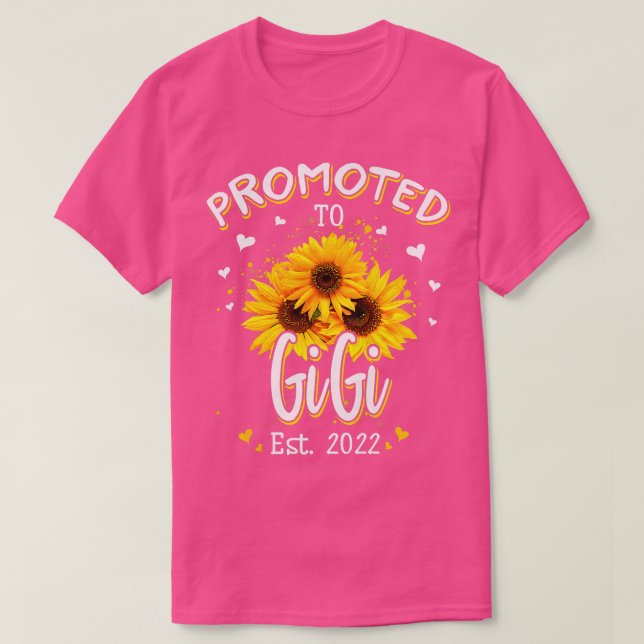 Kvinnor som befordras till Gigi 2022 Solrosfarmor  T Shirt (Design framsida)