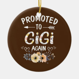 Kvinnor som befordras till Gigi igen Flower New Gi Julgransprydnad Keramik