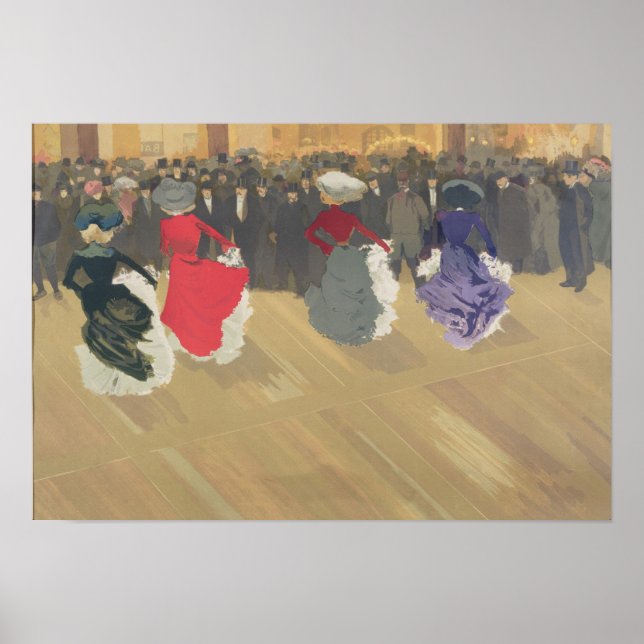 Kvinnor som dansar can-Can Poster (Framsidan)