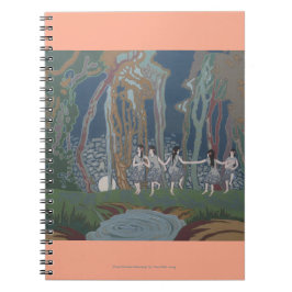 Kvinnor som dansar i Moonlight Anteckningsbok