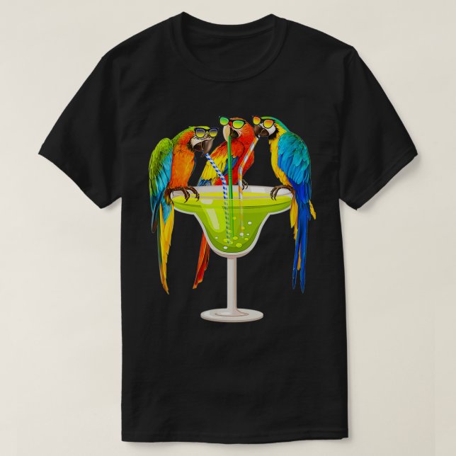 Kvinnor som dricker Margarita på sommaren Vacati T Shirt (Design framsida)
