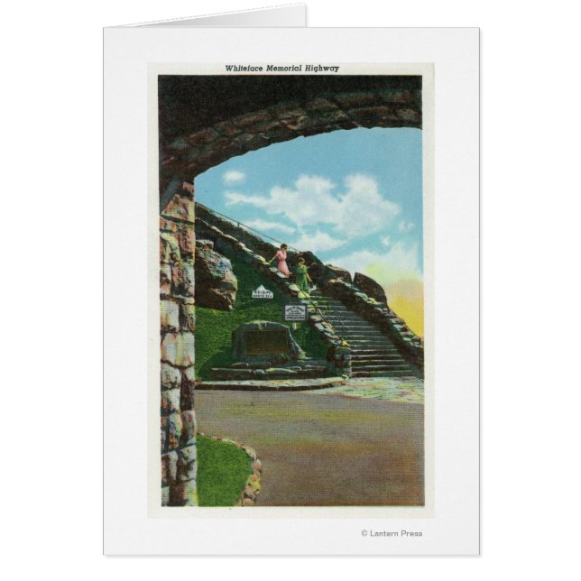 Kvinnor som fallit i trappan från toppmötet hälsningskort (Framsidan)