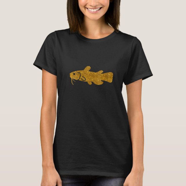 Kvinnor som fiskar i flicka Fisher Mudcat T Shirt (Framsida)