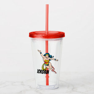 kvinnor som flyger framåt take away mugg
