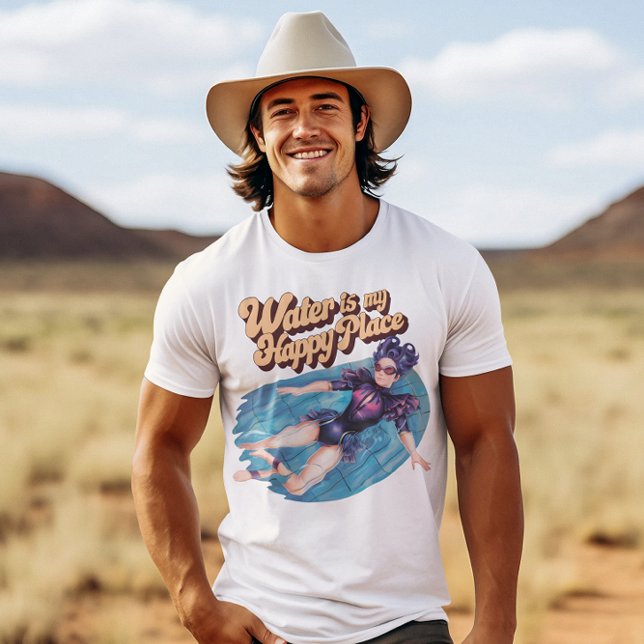 Kvinnor som Flyter i Lycklig Ställe T Shirt (Skapare uppladdad)