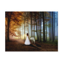 Kvinnor som går med Varg