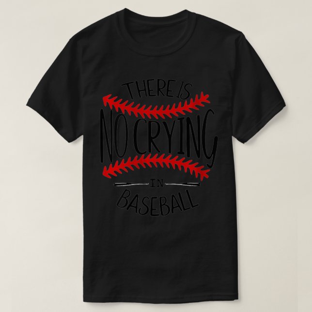 Kvinnor som inte Gråter i basket, Softball Co T Shirt (Design framsida)