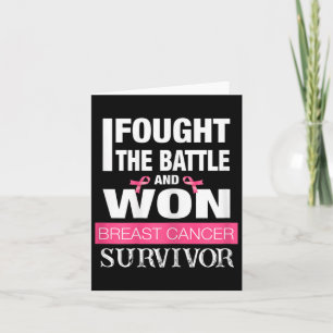 Kvinnor som jag hittade ttle och Won Breast Cancer Kort