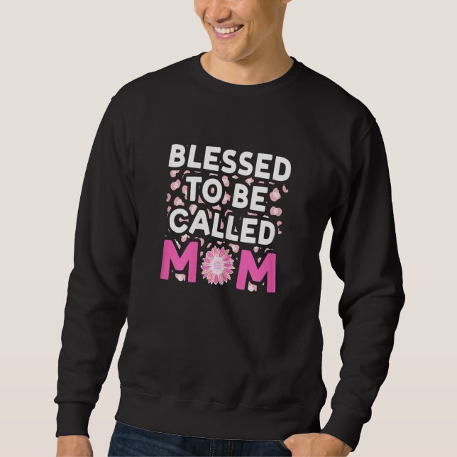 Kvinnor som kallas mamma mor lång ärmad tröja (Framsida)