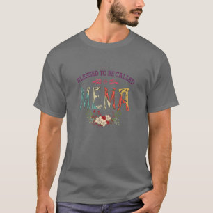 Kvinnor som kallas MEMA-Blommigt för "lekt måne" T Shirt