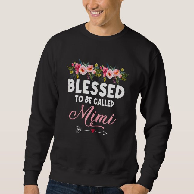 Kvinnor som kallas Mimi Mors dag Lång Ärmad Tröja (Framsida)