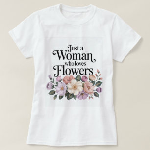 Kvinnor som Kärlek Flowers White T-Shirt