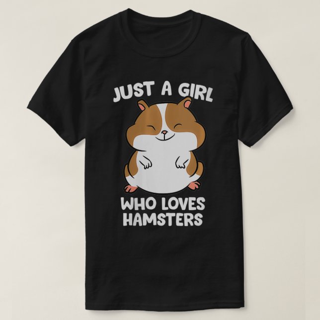 Kvinnor som Kärlek Hamster Cute Hamster T Shirt (Design framsida)