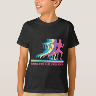 Kvinnor som kör spår och Fält Springer Motivationa T Shirt