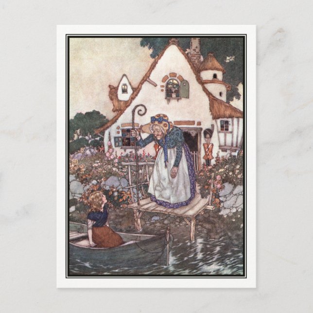 Kvinnor som lärts in i Magic av Edmund Dulac Vykort (Framsida)