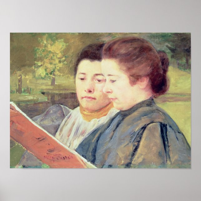 Kvinnor som läser poster (Framsidan)