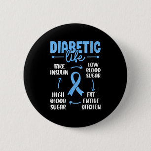 Kvinnor som lider av diabetes med låg blodsockerha knapp