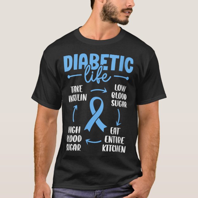 Kvinnor som lider av diabetes med låg blodsockerha t shirt (Framsida)