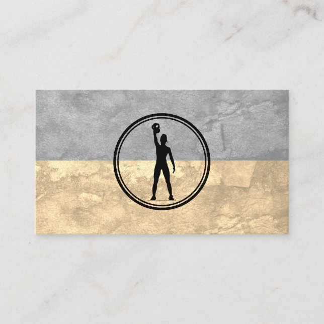 Kvinnor som lyfter benvikt | Fitness Visitkort (Framsida)