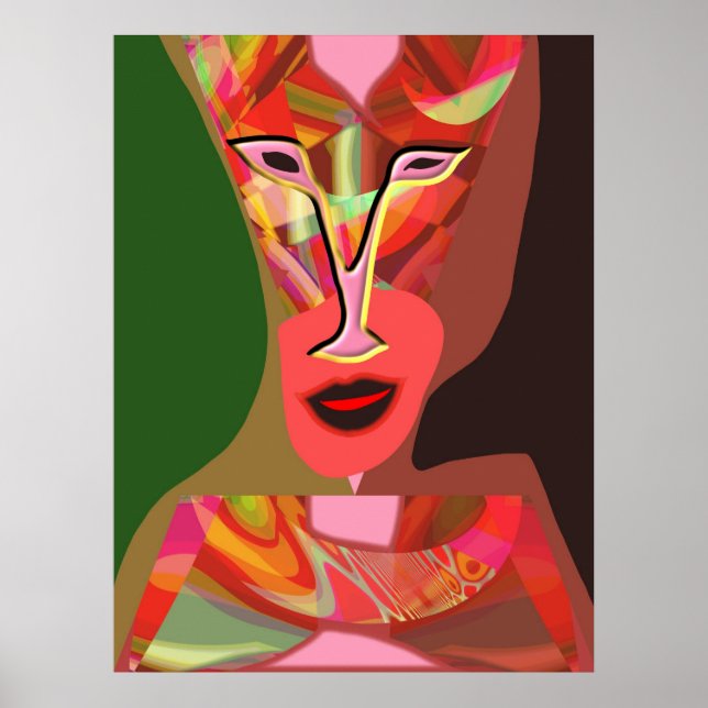 Kvinnor som lyssnar på hett musik poster (Framsidan)