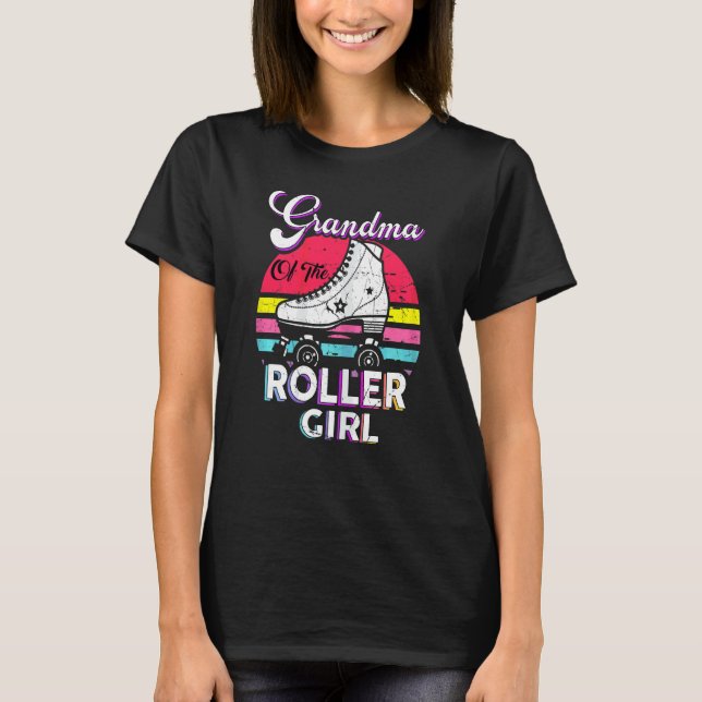 KVINNOR SOM Matchar Bday Retro Roller Skatt Grandm T Shirt (Framsida)