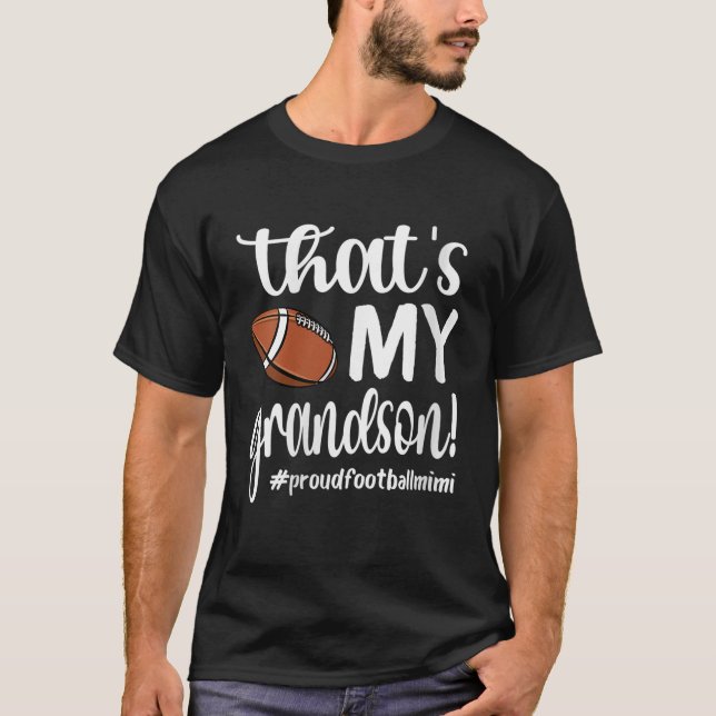 Kvinnor som min morson Proud Football Mimi Footb T Shirt (Framsida)