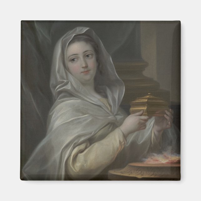 Kvinnor som porträtteras som ett Vestal Virgin (ti Magnet (Framsidan)