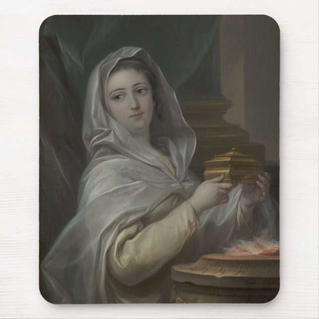 Kvinnor som porträtteras som ett Vestal Virgin (ti Musmatta (Framsidan)