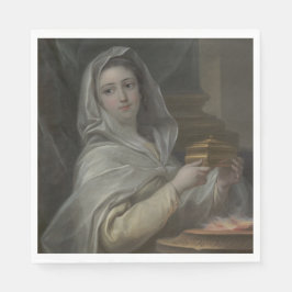 Kvinnor som porträtteras som ett Vestal Virgin (ti Pappersservett