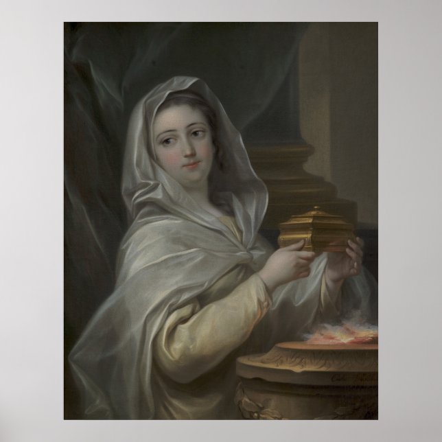 Kvinnor som porträtteras som ett Vestal Virgin (ti Poster (Framsidan)