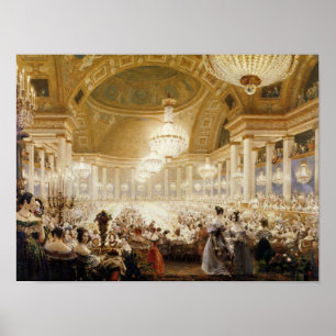 Kvinnor som serverar mat på tuilerierna 1835 poster