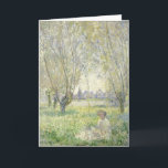 Kvinnor som sitter under Willows | Claude Monet Kort<br><div class="desc">Kvinnor som sitter under Willows (1880) av Fransk Impressionist artist Claude Monet. Den ursprungliga målningen är en olja på canvas. Använda verktygen för att lägga till anpassningsbar eller anpassa bilden.</div>