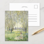 Kvinnor som sitter under Willows | Claude Monet Vykort<br><div class="desc">Kvinnor som sitter under Willows (1880) av Fransk Impressionist artist Claude Monet. Den ursprungliga målningen är en olja på canvas. Använda verktygen för att lägga till anpassningsbar eller anpassa bilden.</div>