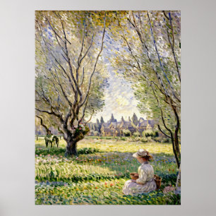 Kvinnor som sitter under Willows Poster