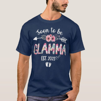 KVINNOR som snart ska bli Glamma Est 2023 Gravid A T Shirt