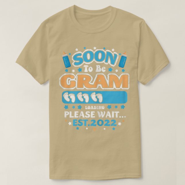 KVINNOR som snart ska bli Gram Grandma Loading EST T Shirt (Design framsida)