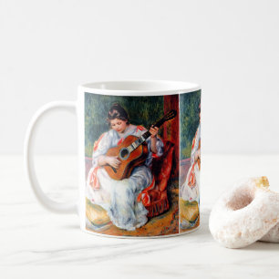 Kvinnor som spelar Guitar av Pierre Renoir Kaffemugg