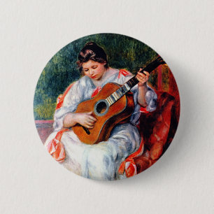Kvinnor som spelar Guitar av Pierre Renoir Knapp