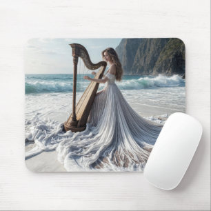 Kvinnor som spelar Harp på kusten Musmatta