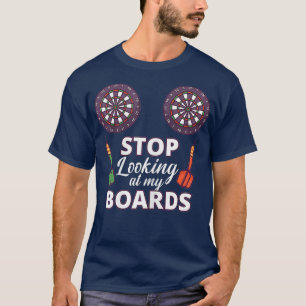 Kvinnor som spelar mörka pilar Dartboard Gift T Shirt
